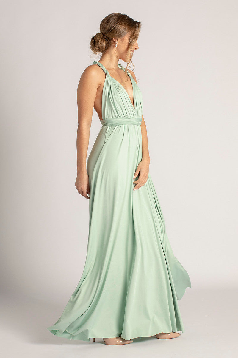 Classic Multiway Infinity Dress in Light Sage