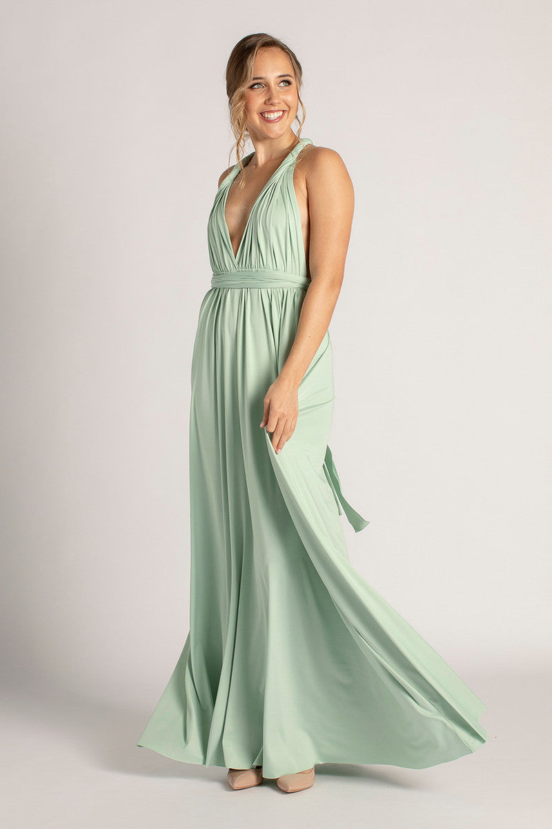 Classic Multiway Infinity Dress in Light Sage