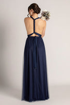 Tulle Overlay Skirt For Classic Multiway Dress in Navy