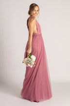 Tulle Overlay Skirt For Classic Multiway Dress in Plum