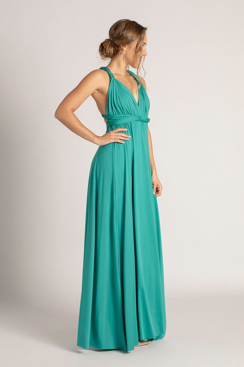 Classic Multiway Infinity Dress in Teal