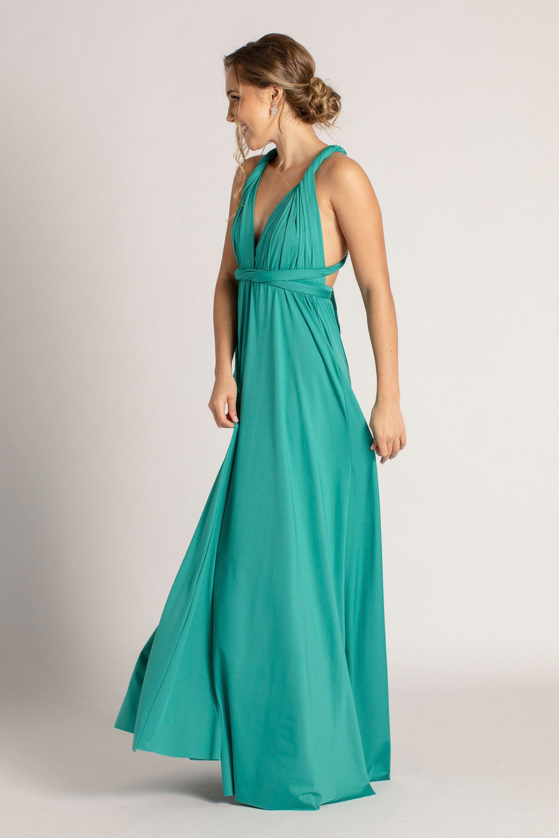 Classic Multiway Infinity Dress in Teal