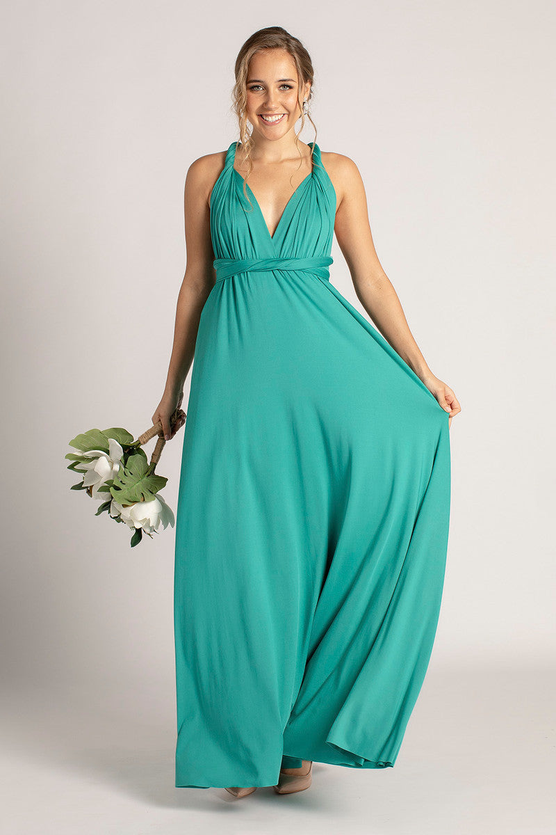 Classic Multiway Infinity Dress in Teal