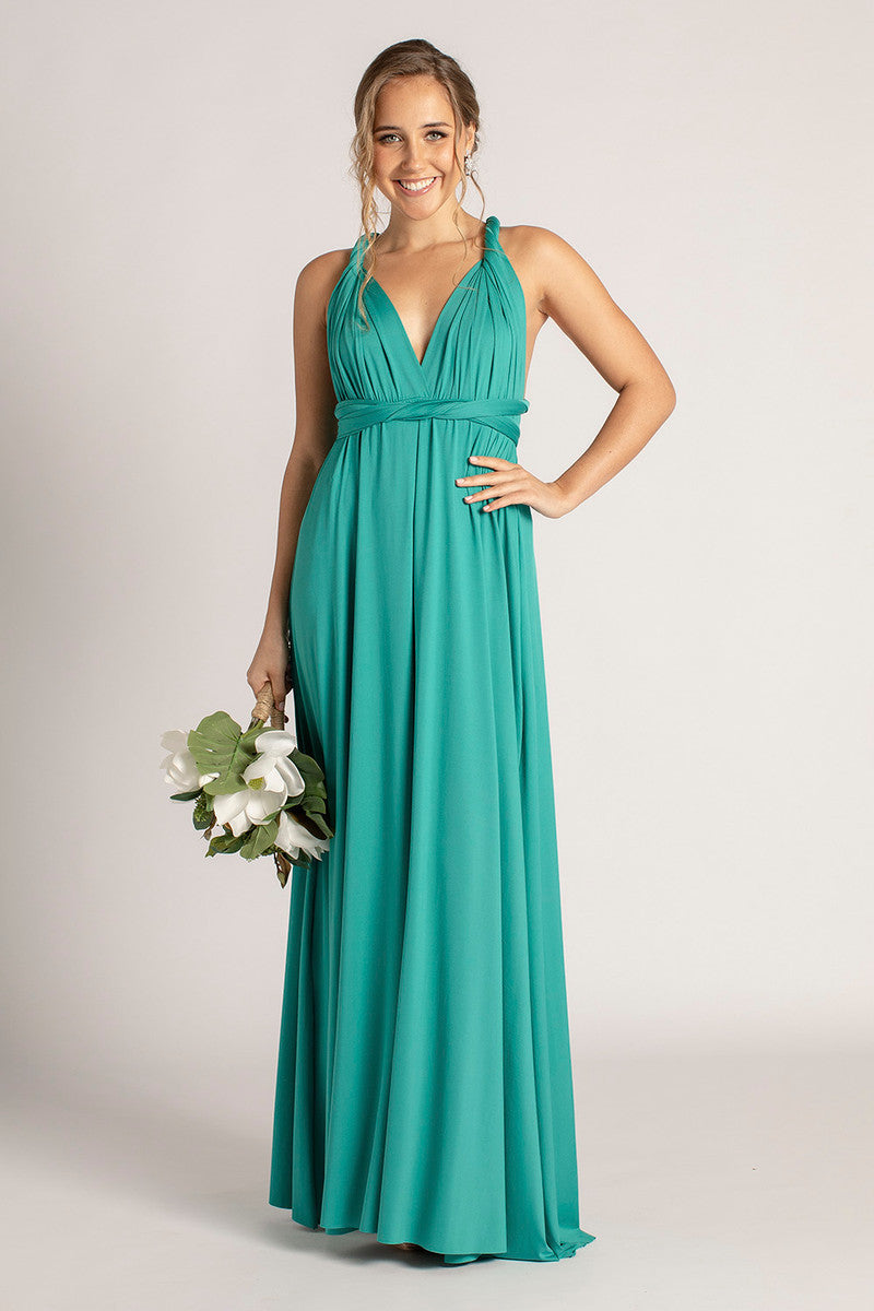 Classic Multiway Infinity Dress in Teal