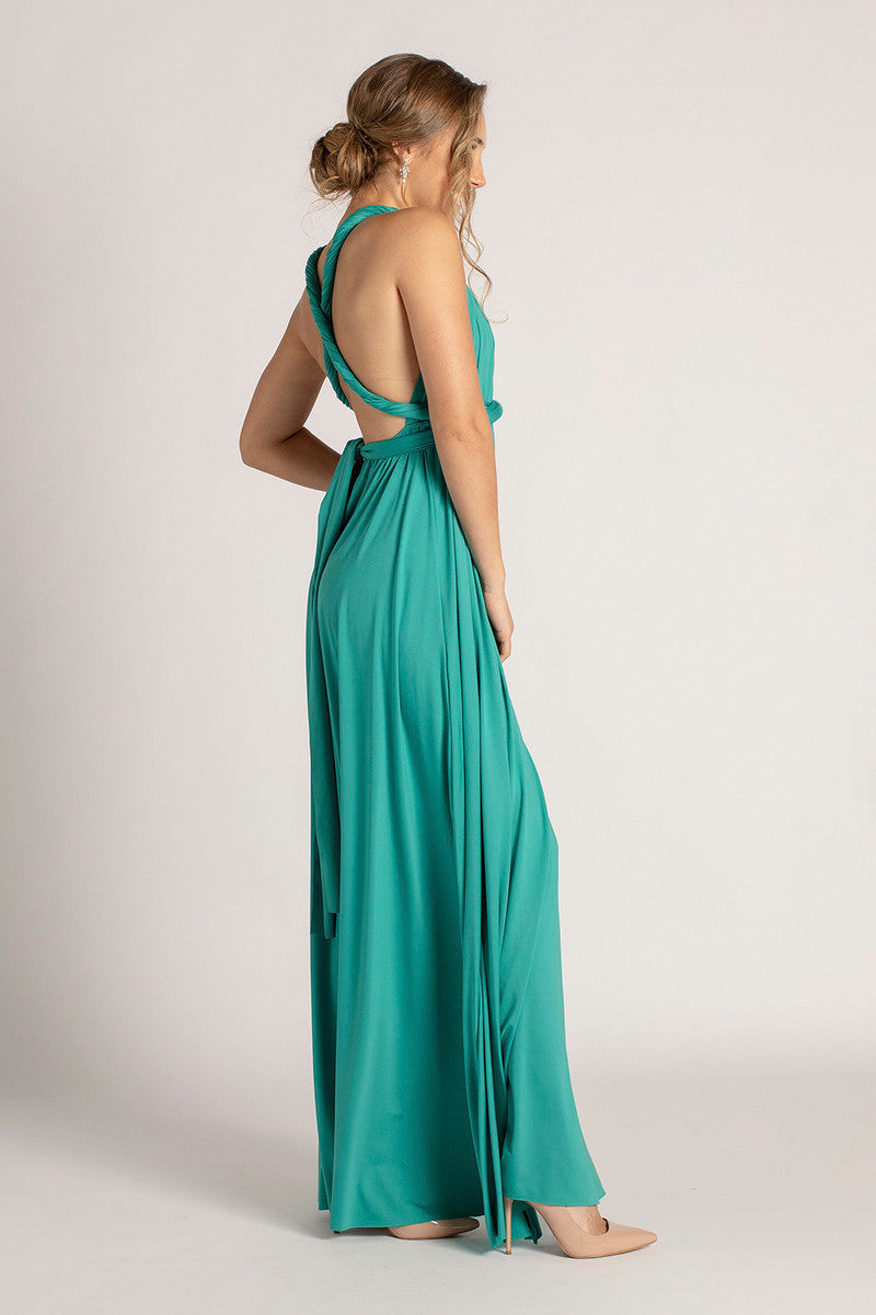 teal multiway bridesmaid dress Emily Rose Dusty Blue Multiway Bridesmaid Dress (One Size)