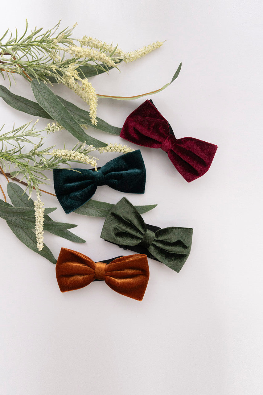 Velvet Groomsmen Bow Tie