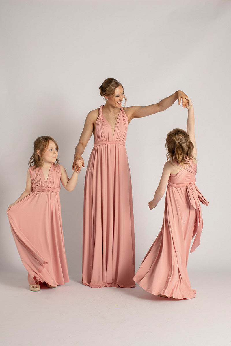 Classic Multiway Infinity Dress in Dusty Pink
