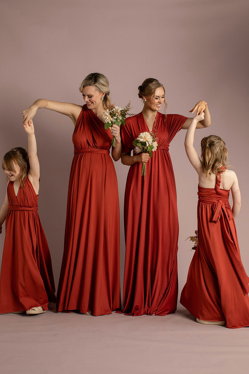 Classic Multiway Infinity Dress in Paprika