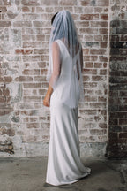 Ella Tulle & Pearl Wedding Veil - Short - Ivory