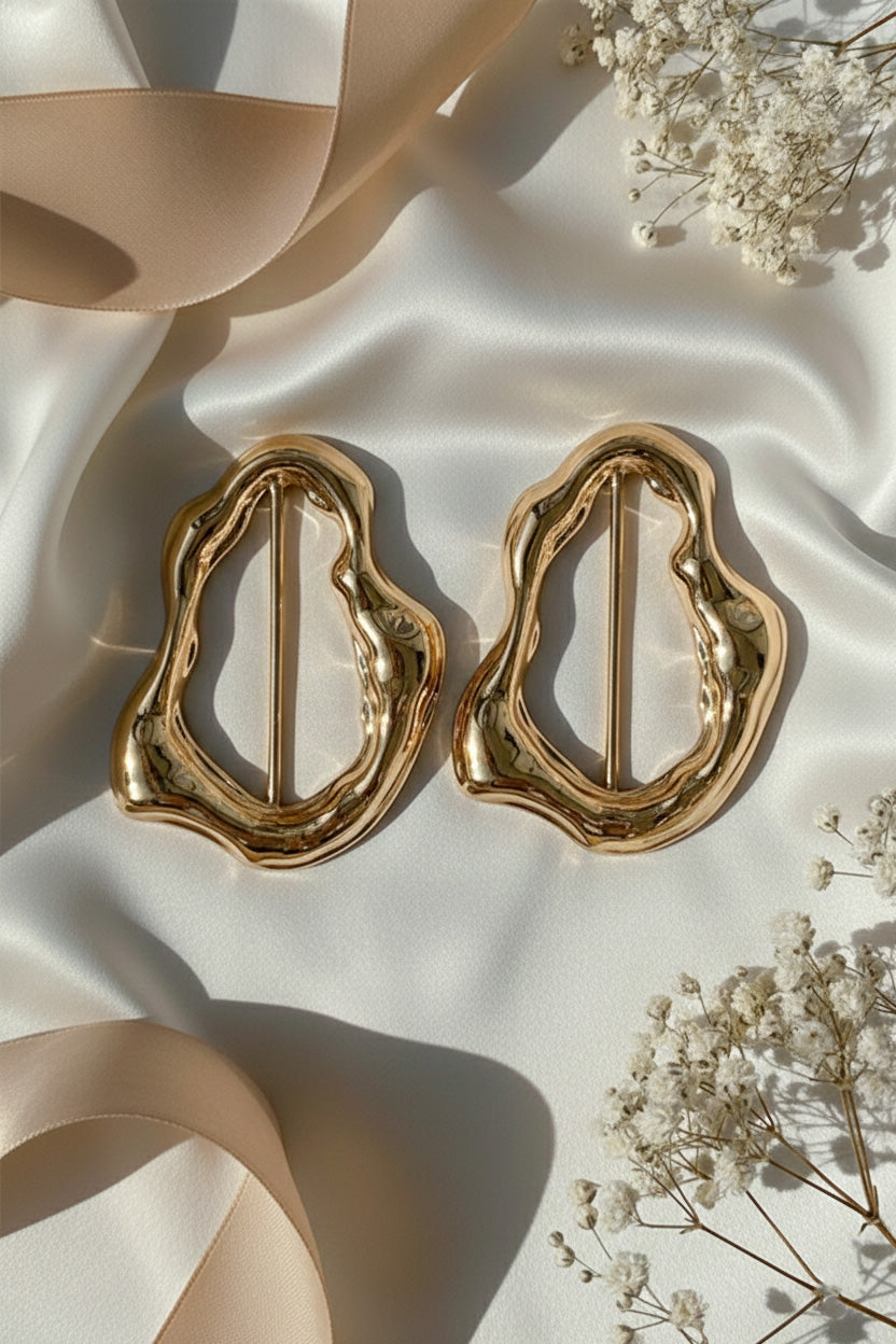 Ellis Gold Buckle - Pair