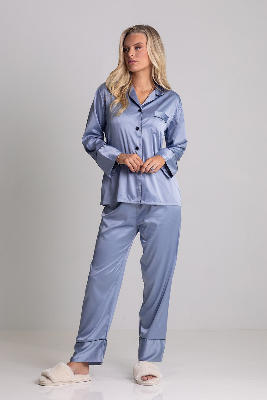 Evie Long Satin Bridesmaids Pyjamas