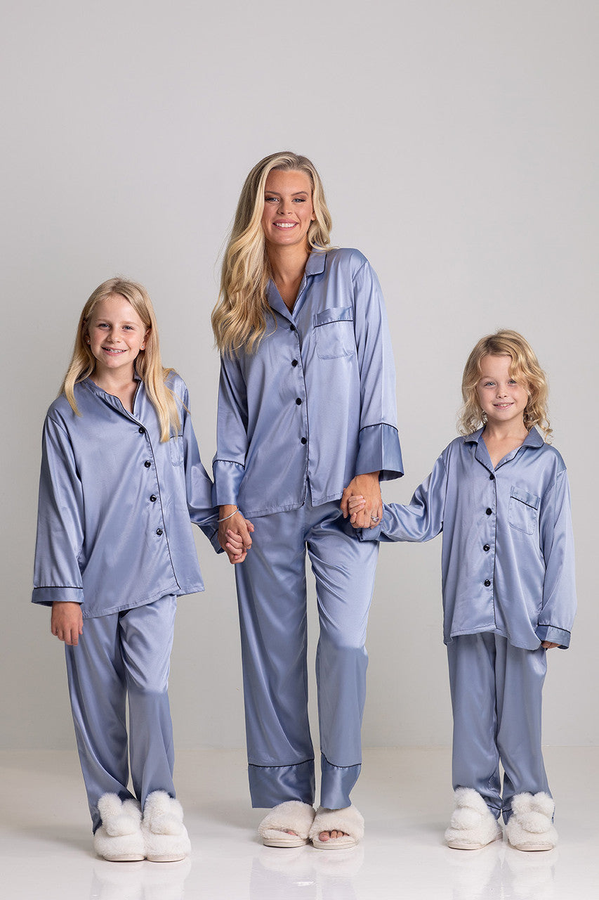 Evie Long Satin Bridesmaids Pyjamas
