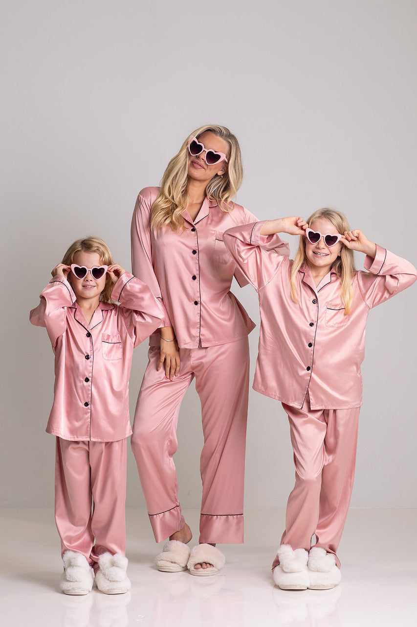 Evie Long Satin Bridesmaids Pyjamas