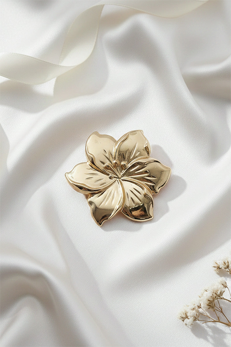 Flower Gold Buckle