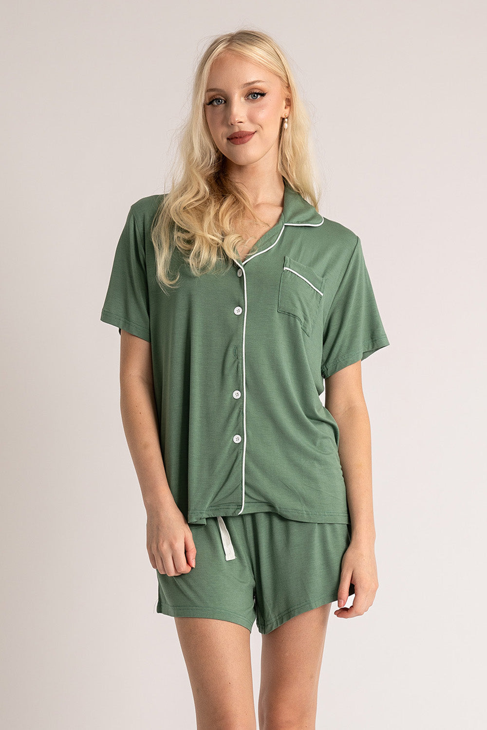 Indie Super Soft Bridesmaids Pyjamas in Light Green