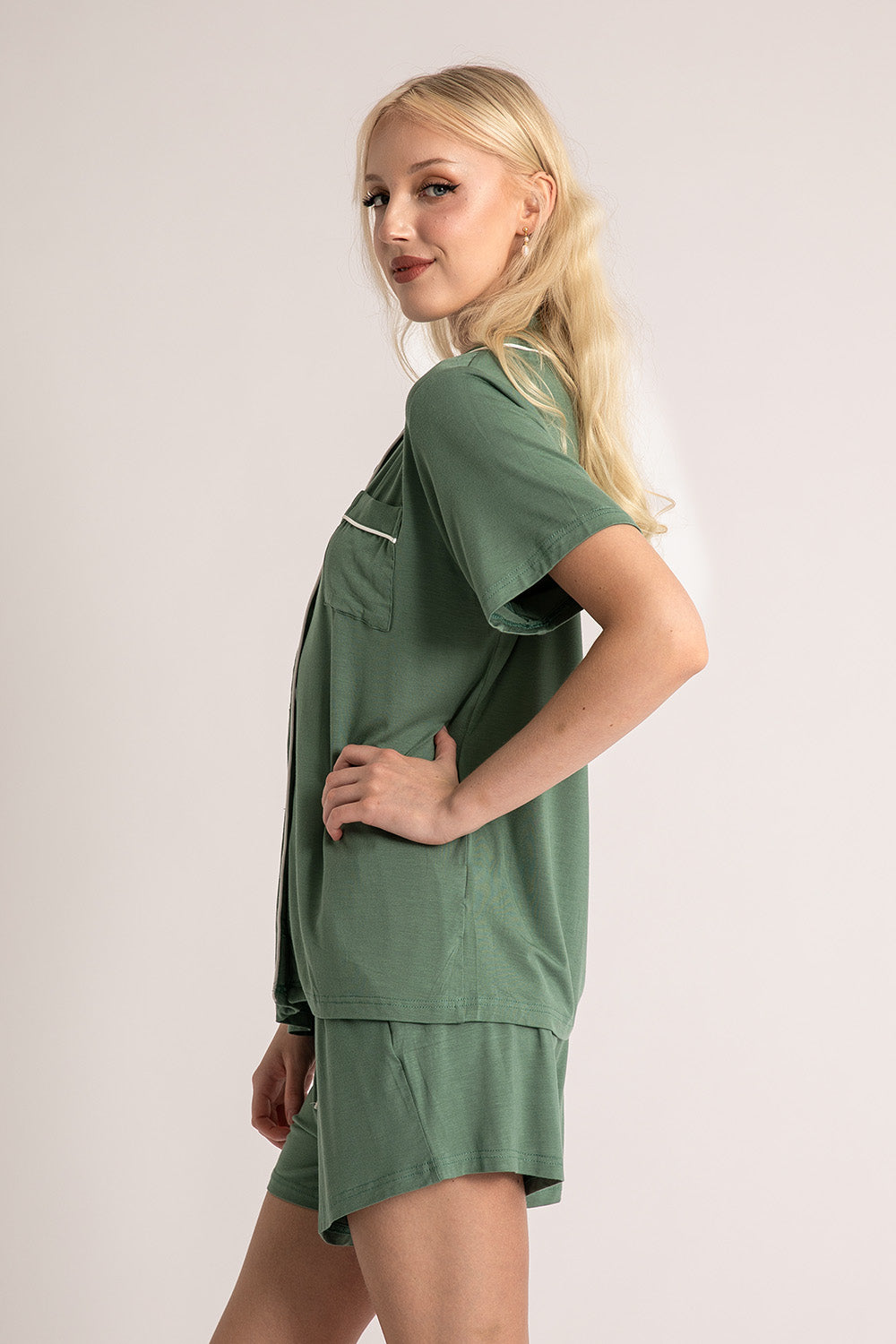 Indie Super Soft Bridesmaids Pyjamas in Light Green