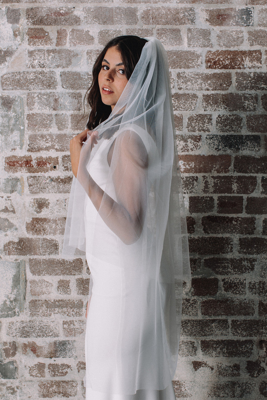 Isabella Multi Layer Tulle Wedding Veil - Ivory