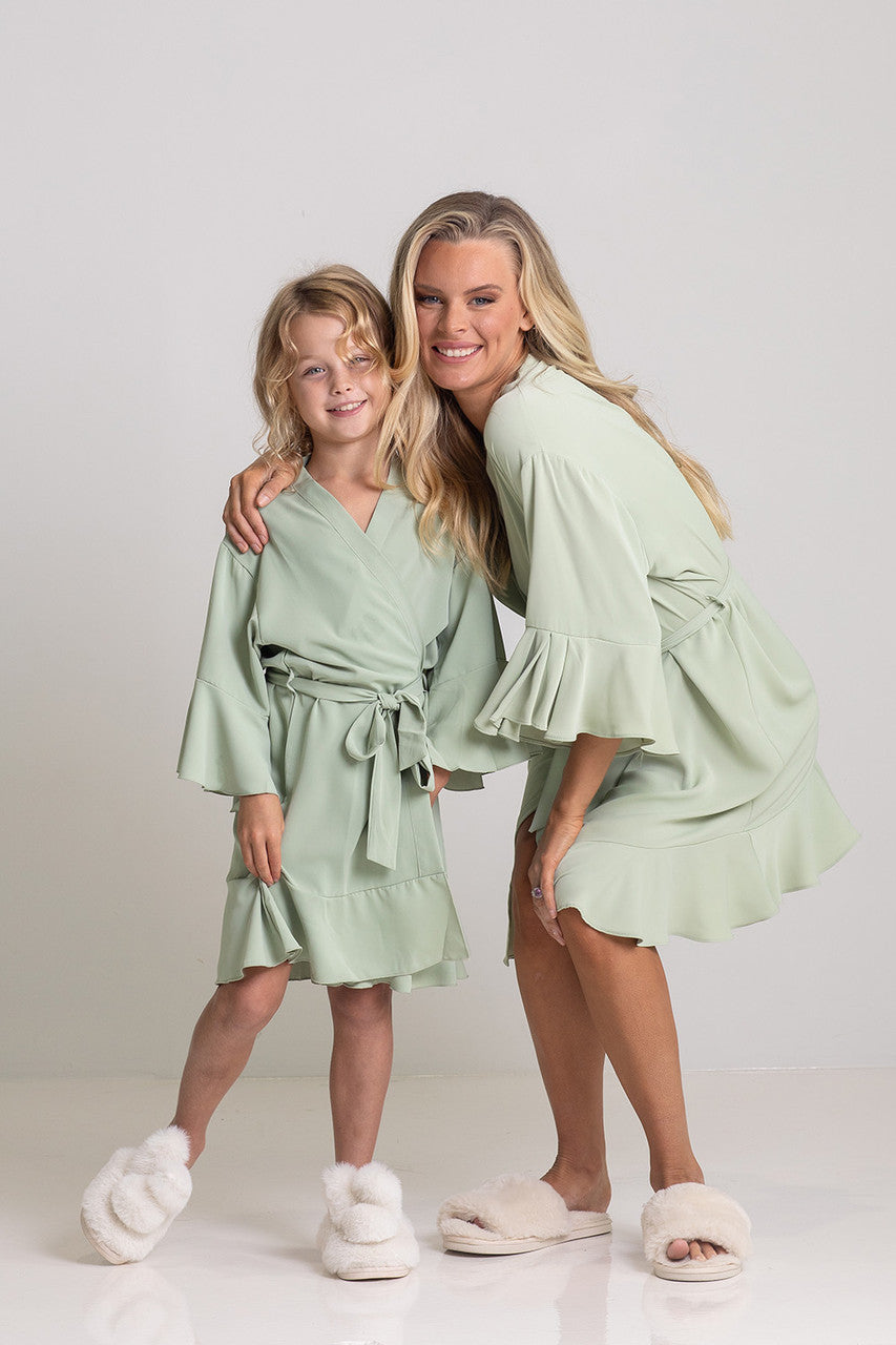 Jasmine Ruffle Bridesmaid Robe - Junior