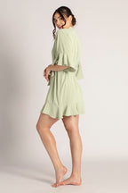 Jasmine Ruffle Bridesmaid Robe in Sage Green