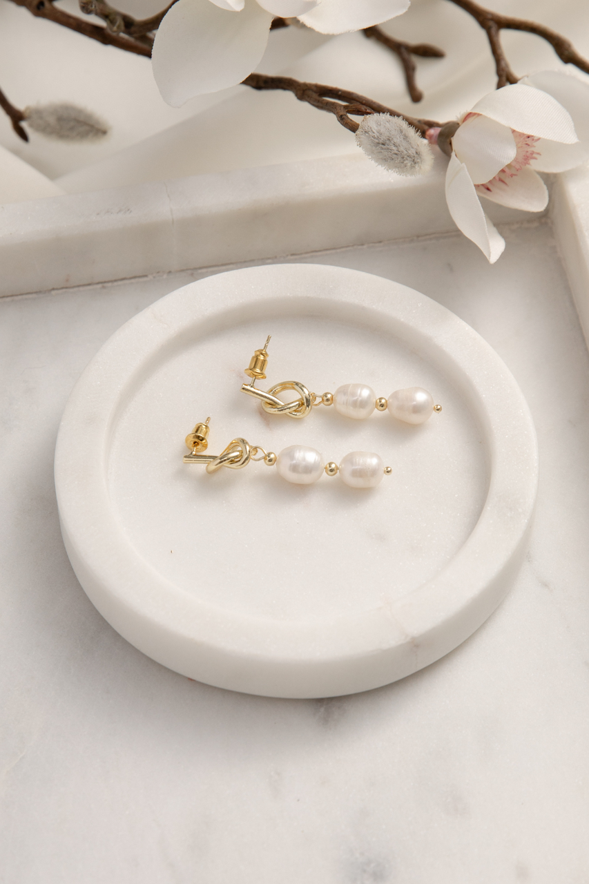 Lexi Gold Pearl Earrings