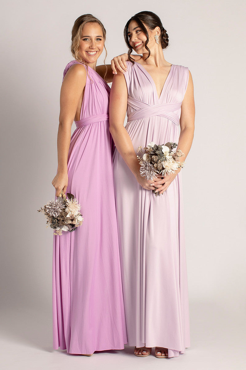 infinity dress light purple Ibtom Castle Women Transformer Evening Dress Maxi Cocktail Wrap Convertible Multi Way Floor Long Formal Gown XL Light Purple, Women's