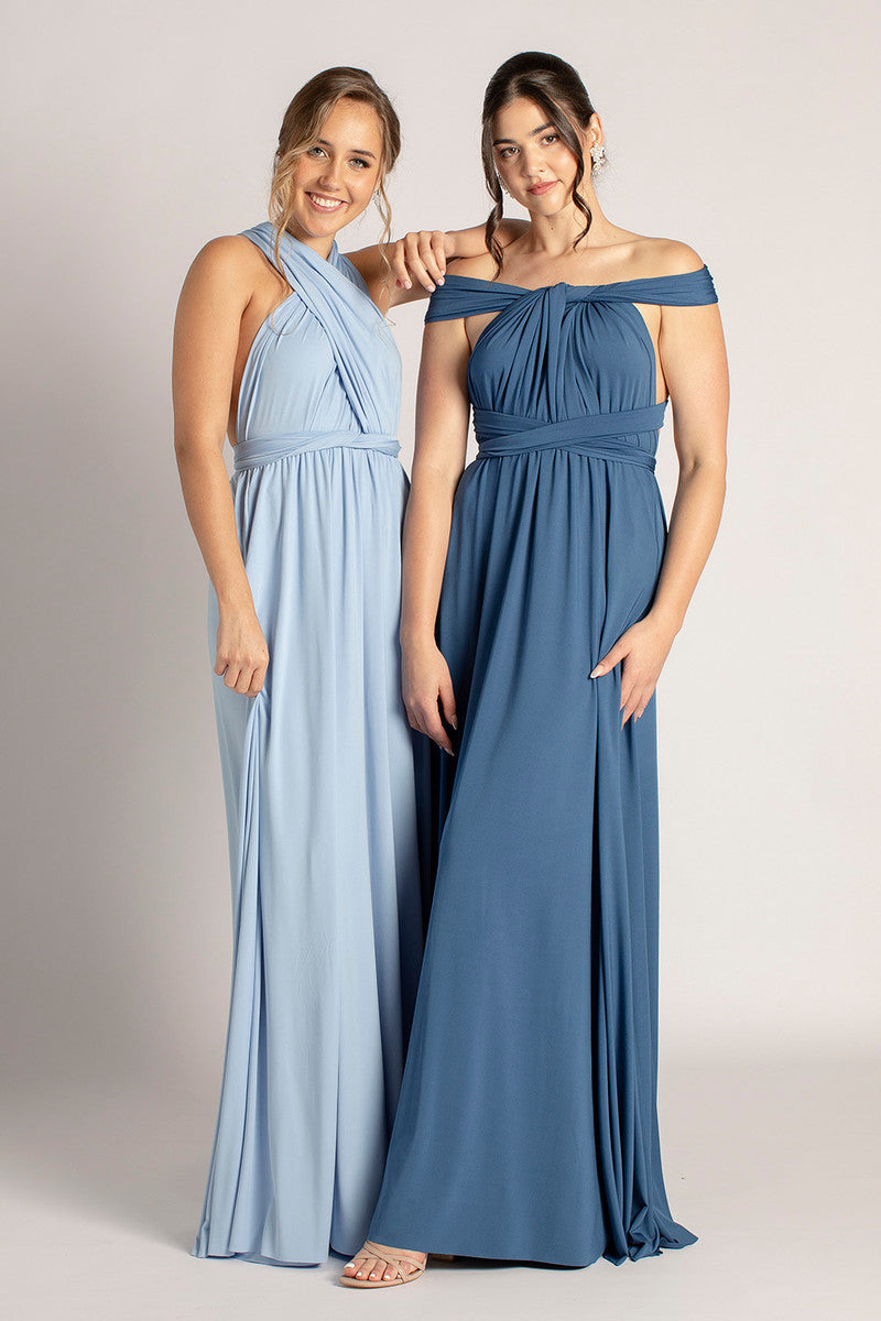 sapphire blue bridesmaid dresses Classic Multiway Infinity Bridesmaid Dress In Sapphire - Formal Dresses For Sale