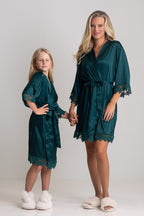 Lily Lace Bridesmaid Robe - Junior