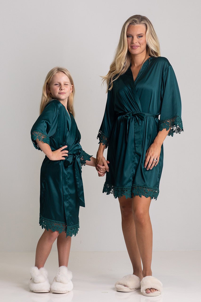 Lily Lace Bridesmaid Robe - Junior