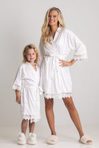 Lily Lace Bridesmaid Robe - Junior