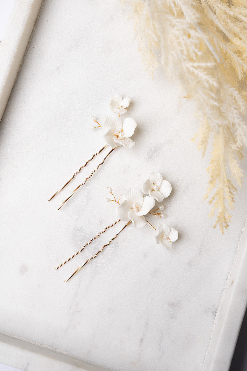 Mariella Rose Gold Bridal Hair Pins