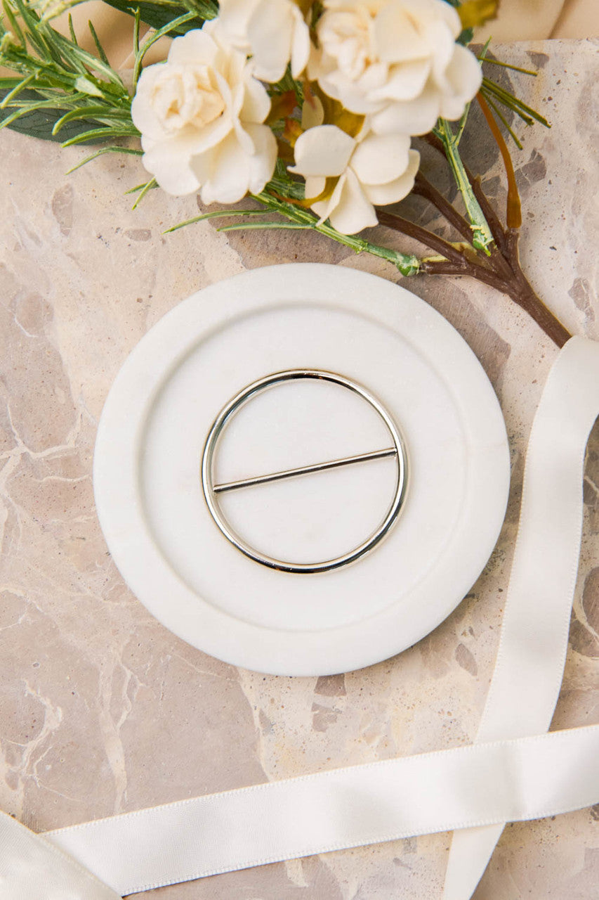 Medium Silver Buckle - Single