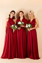 Classic Multiway Infinity Dress in Burgundy