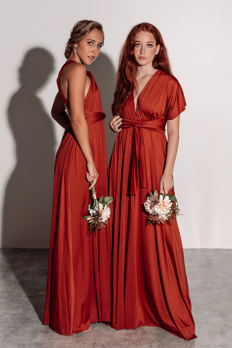 Classic Multiway Infinity Dress in Paprika