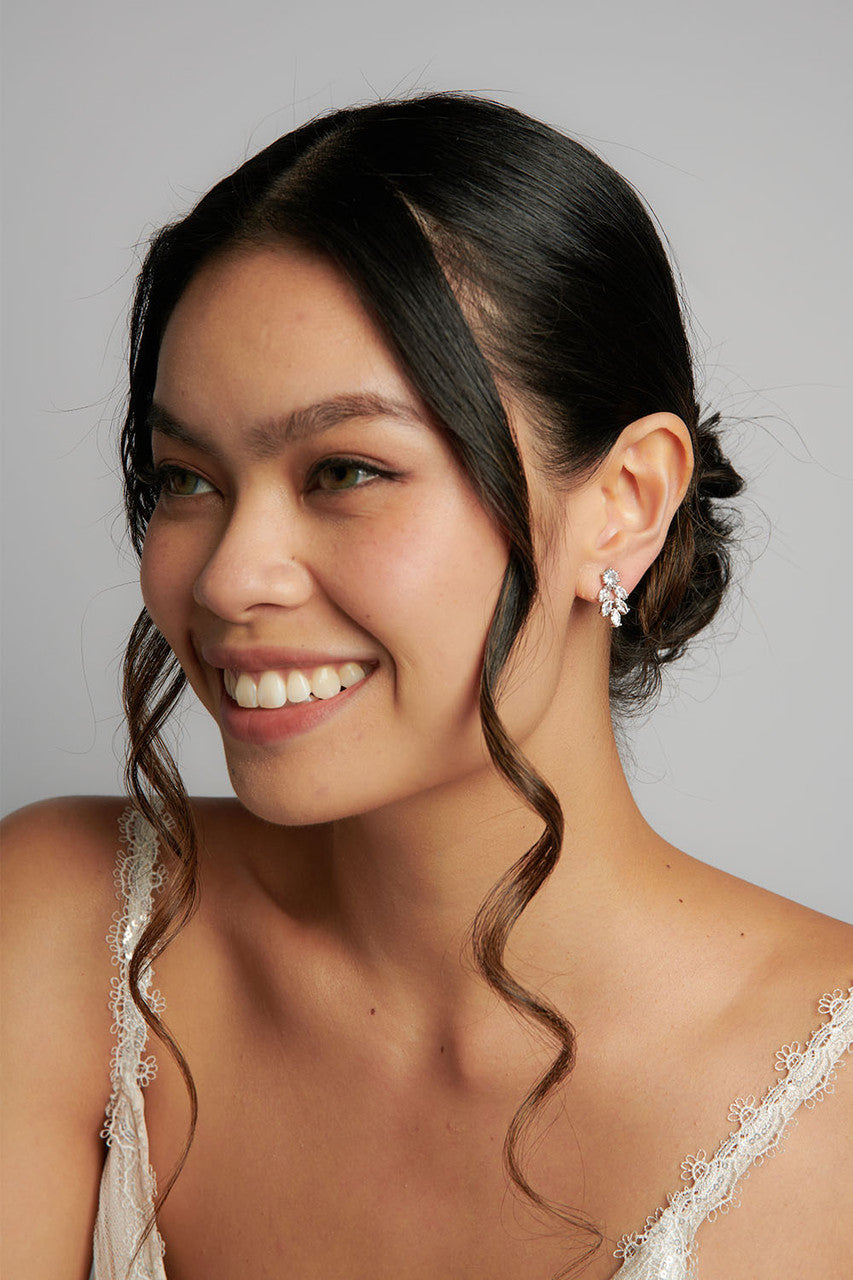 Mylah Silver CZ Earrings