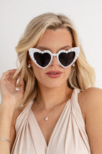 Pearl Heart Bridal Sunglasses
