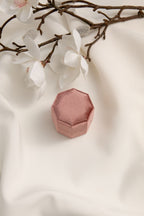 Octagonal Velvet Ring Box