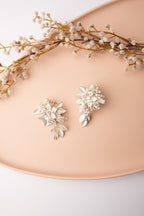 Ariyah Silver Bridal Earrings