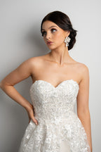 Ariyah Silver Bridal Earrings