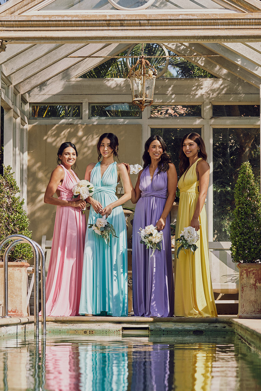 Sky Blue Classic Infinity Multiway Dress for formal and bridesmaids dresses