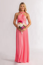 Flamingo Pink Classic Infinity Multiway Dress for formal and bridesmaids dresses