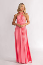 Flamingo Pink Classic Infinity Multiway Dress for formal and bridesmaids dresses