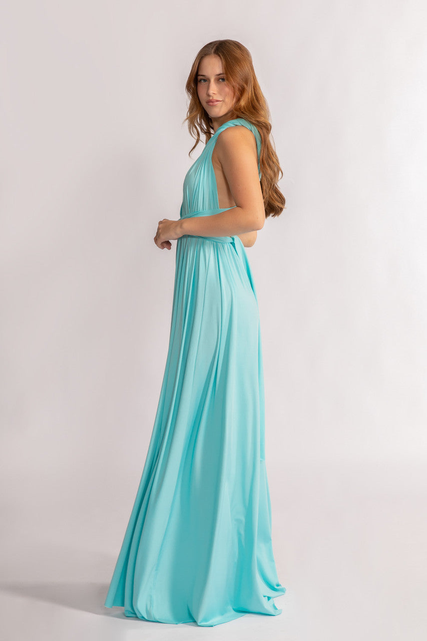 Sky Blue Classic Infinity Multiway Dress for formal and bridesmaids dresses
