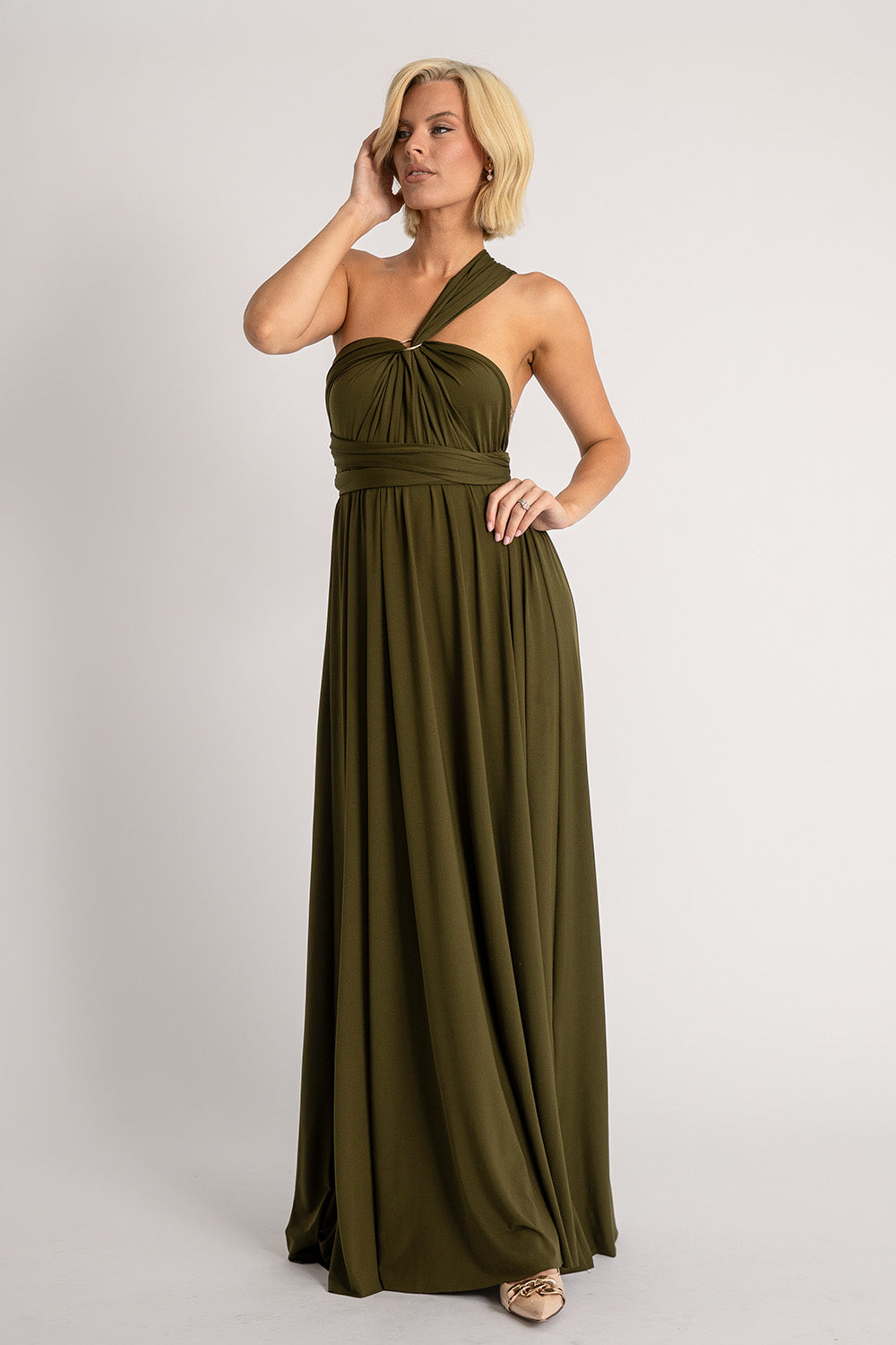 Classic Multiway Infinity Dress in Army Green