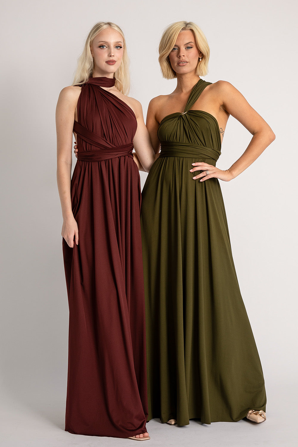 Classic Multiway Infinity Dress in Maroon