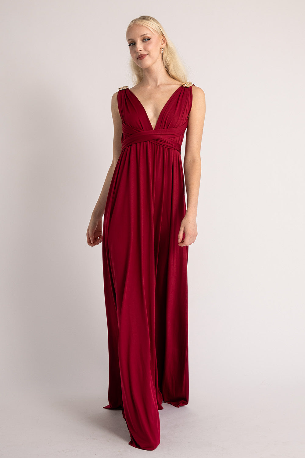 Classic Multiway Infinity Dress in Burgundy