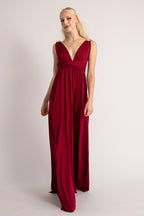 Classic Multiway Infinity Dress in Burgundy