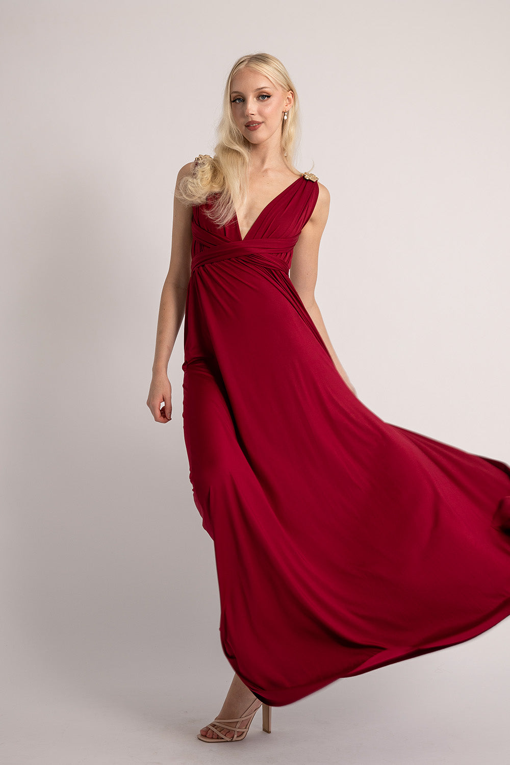 Classic Multiway Infinity Dress in Burgundy