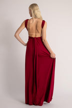 Classic Multiway Infinity Dress in Burgundy