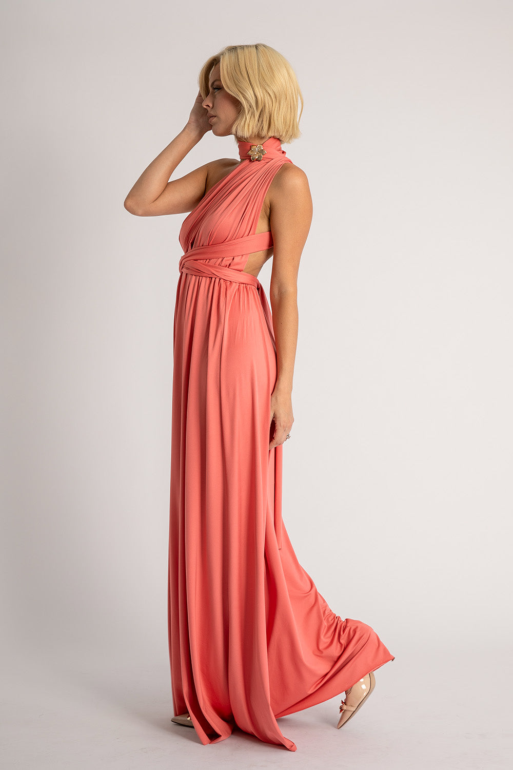Classic Multiway Infinity Dress in Guava