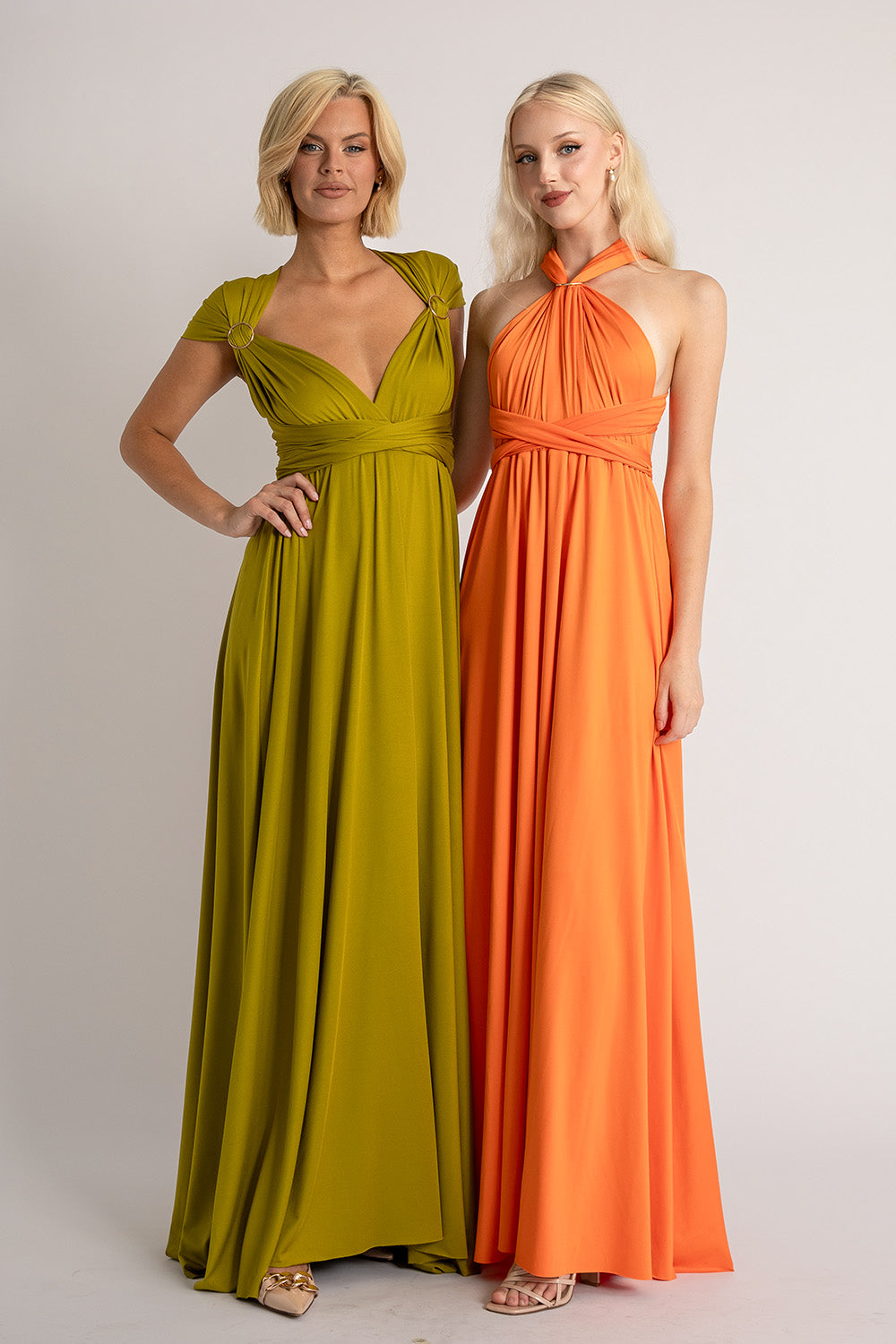 Classic Multiway Infinity Dress in Tangerine